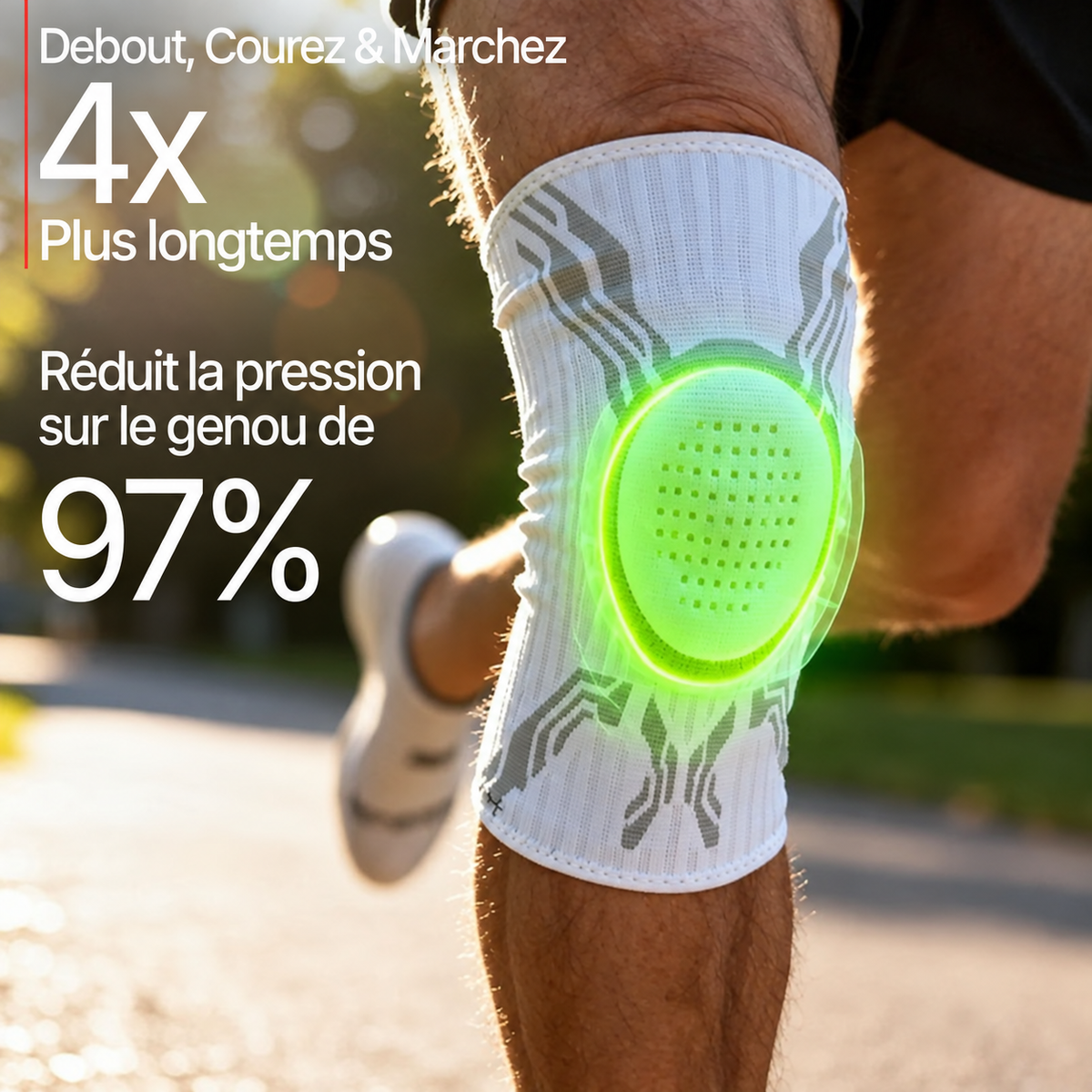 Genouillère orthopédique de compression