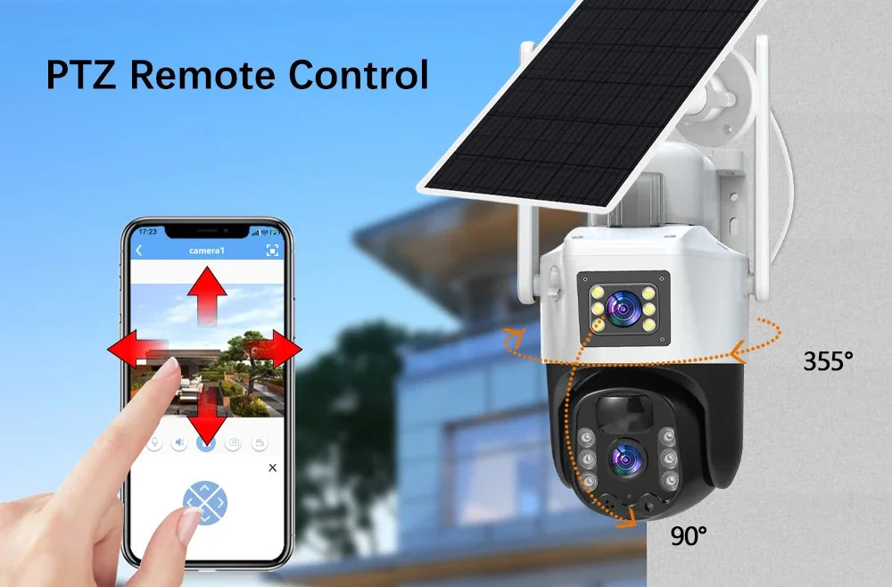 Caméra de Surveillance Solaire 4G Intelligente