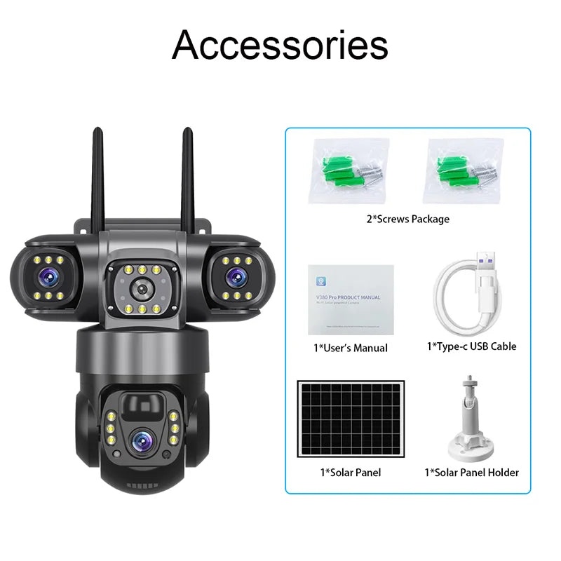 Caméra de Surveillance Solaire 4G Intelligente